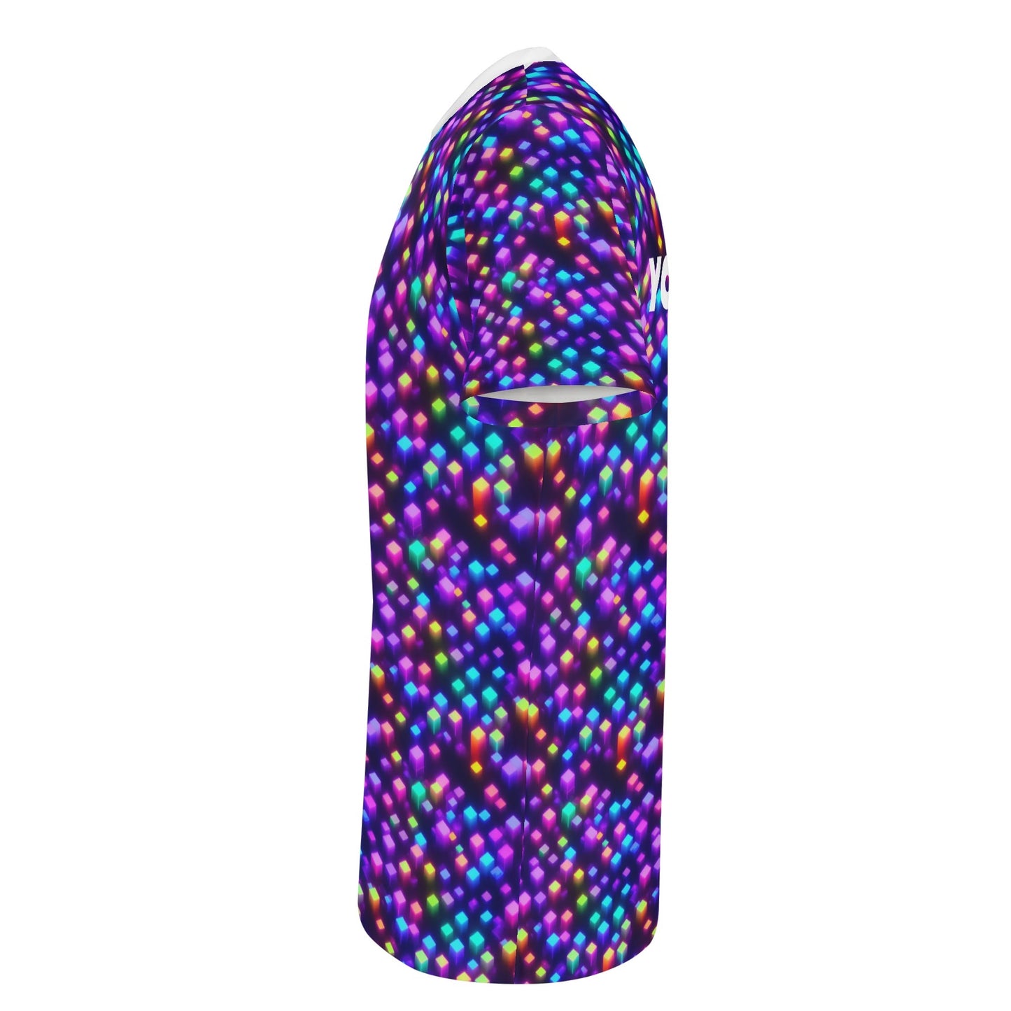 Paysage cubique arc-en-ciel