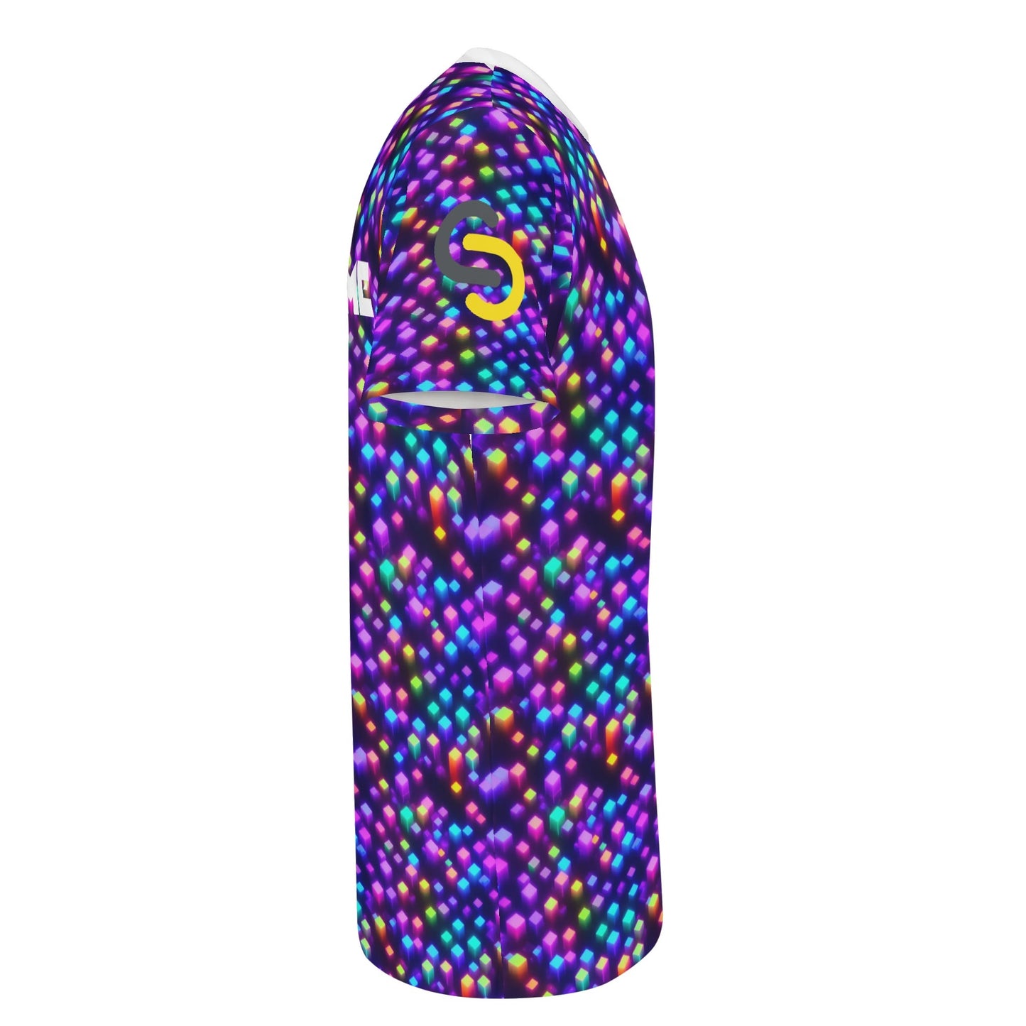 Paysage cubique arc-en-ciel