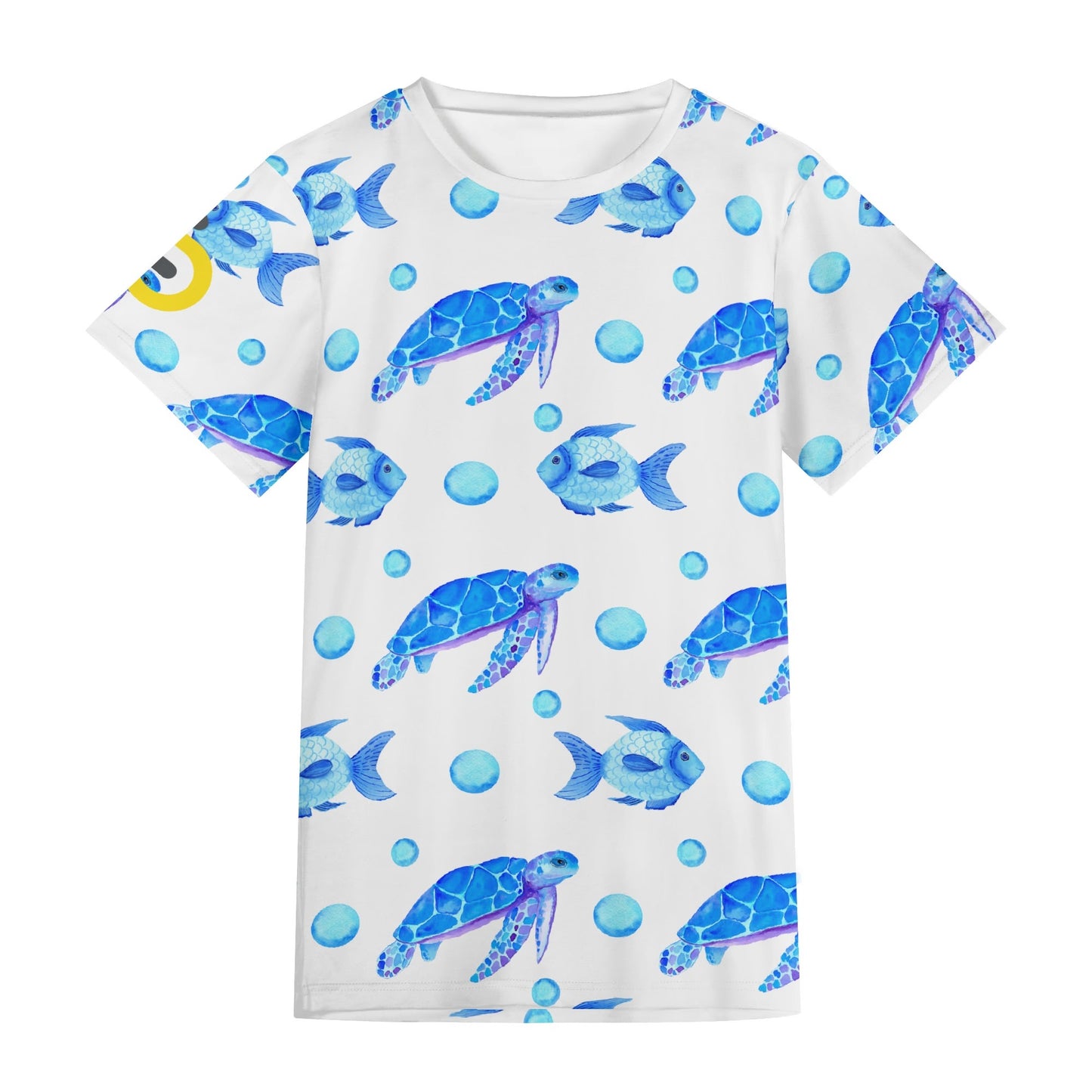 Tortue de mer et poisson