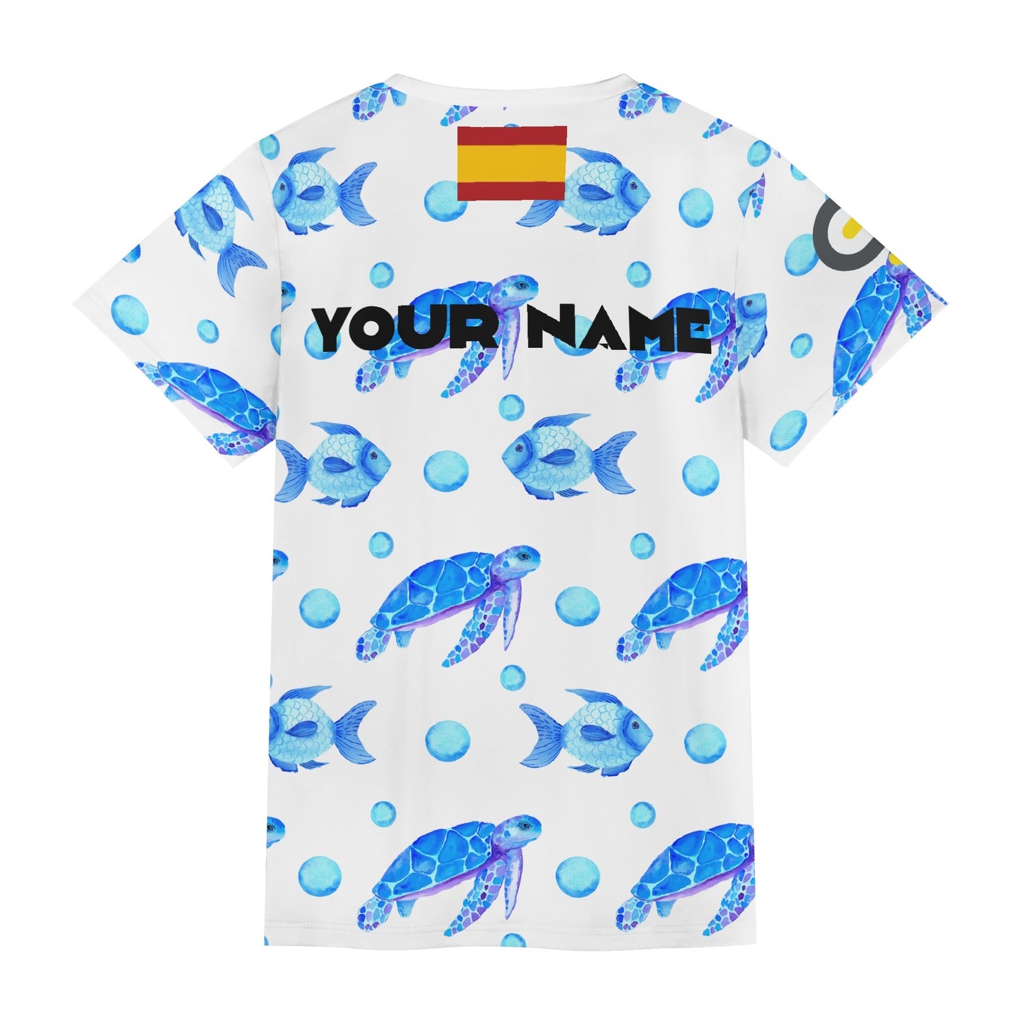 Tortue de mer et poisson