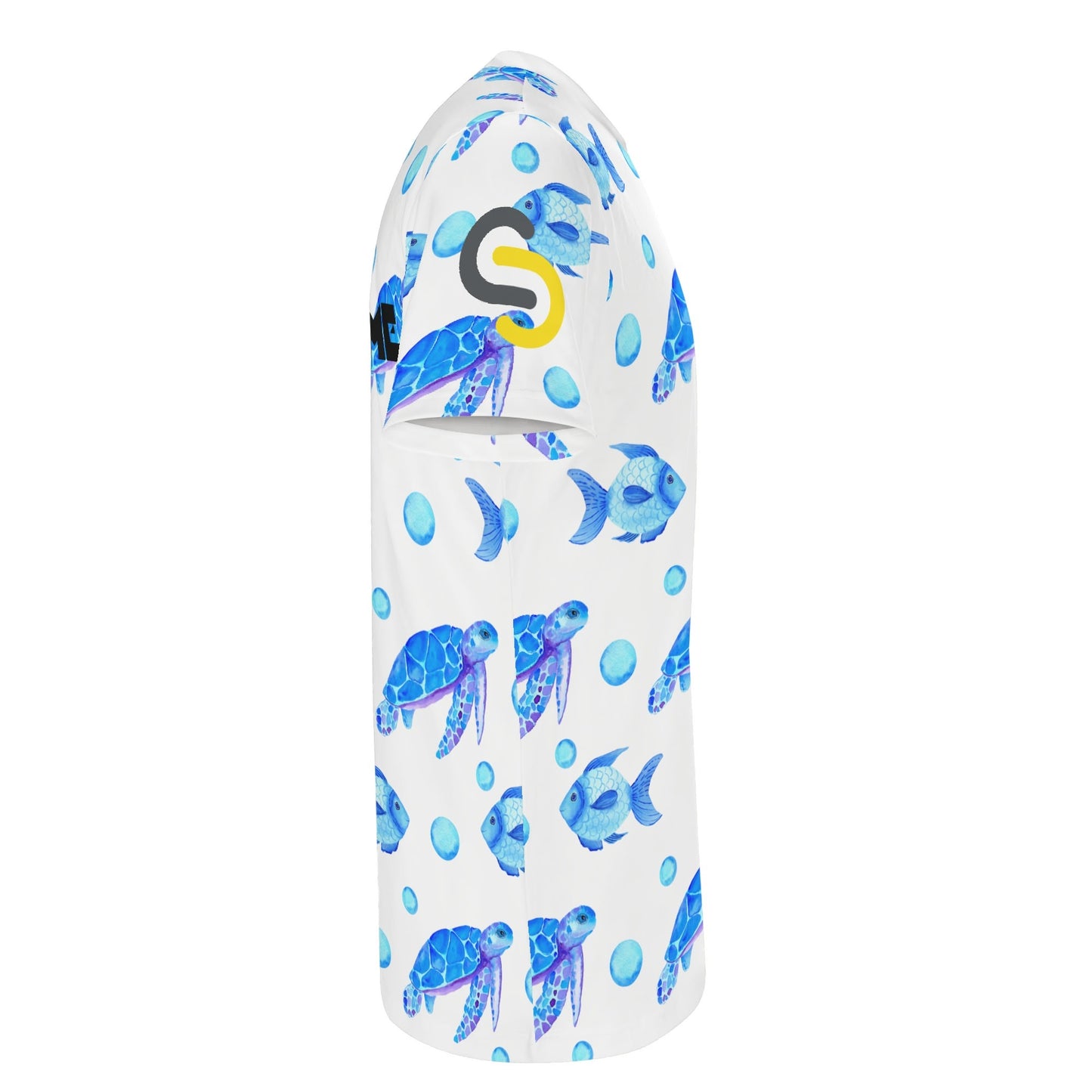 Tortue de mer et poisson