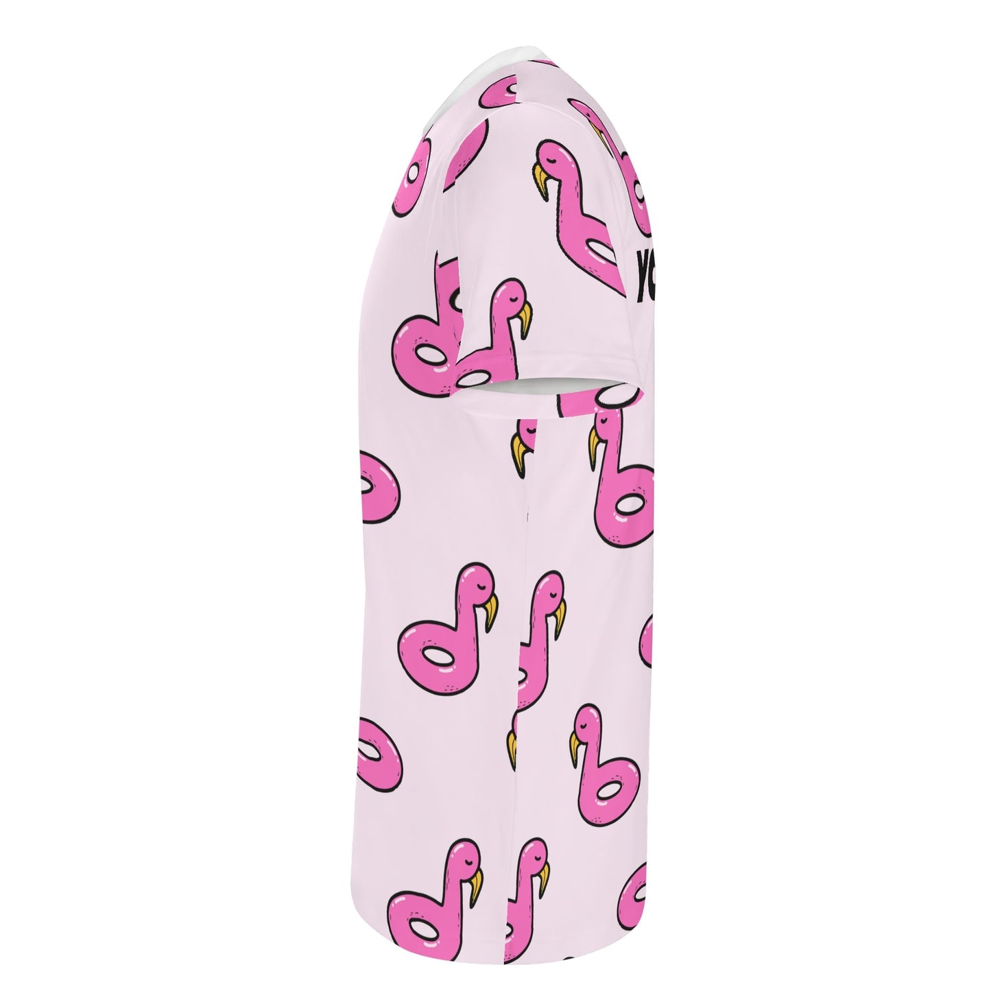 Amusement flottant avec des flamants roses