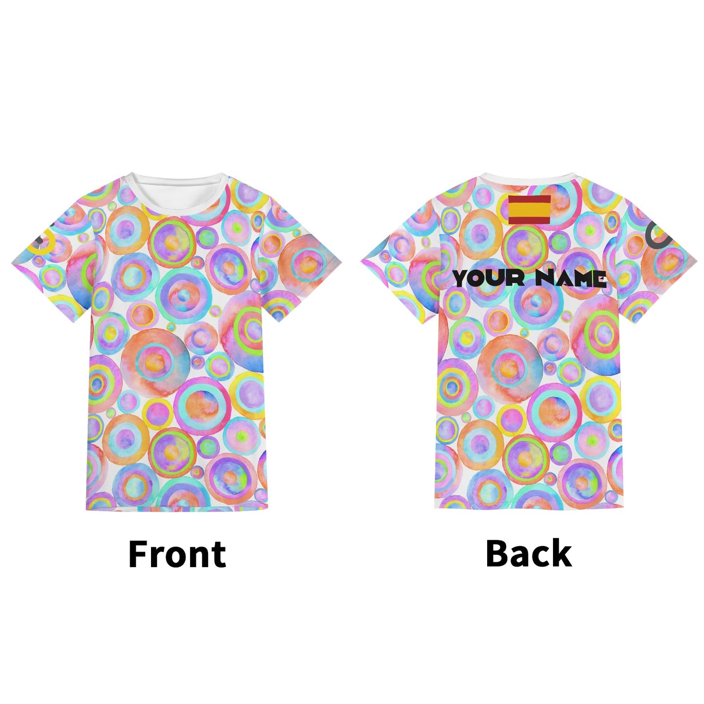 Anneaux éclatants de couleurs