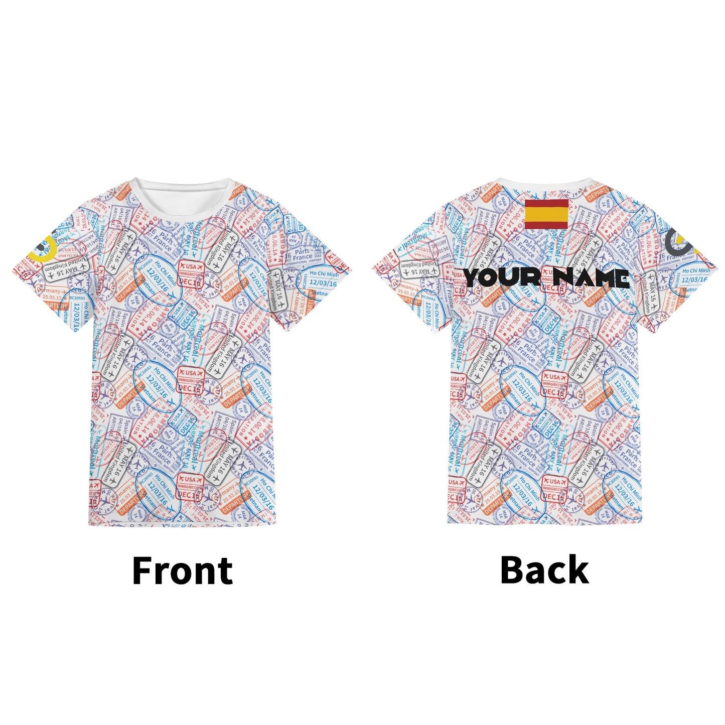 Timbre de voyage imprimé