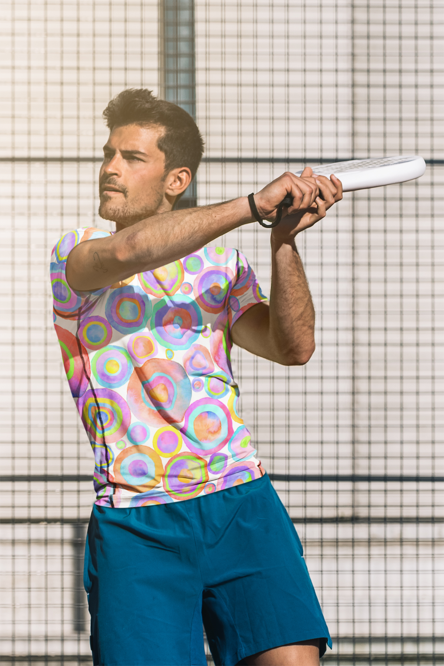 Anneaux éclatants de couleurs